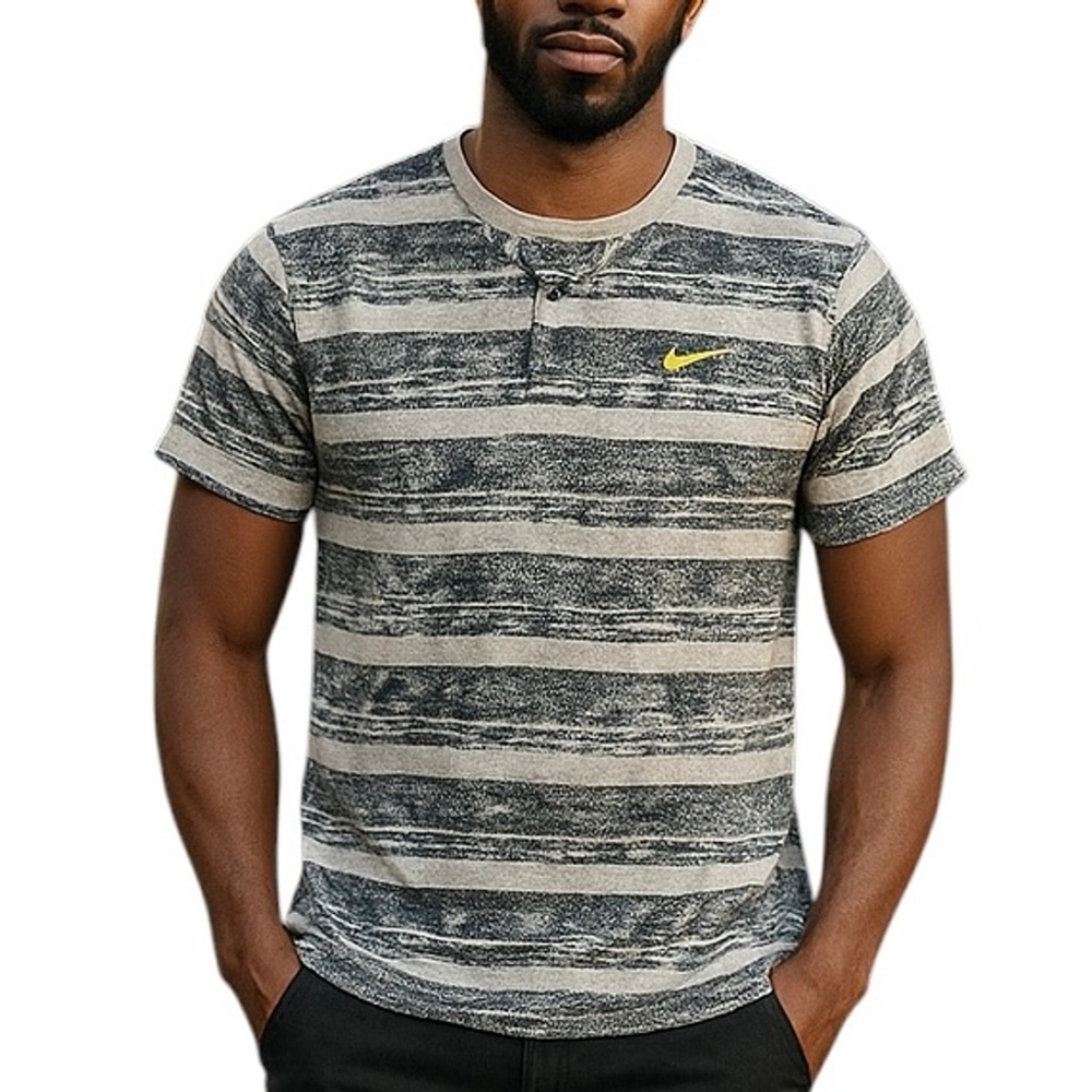 Nike Dri-FIT Black Striped Tee XL